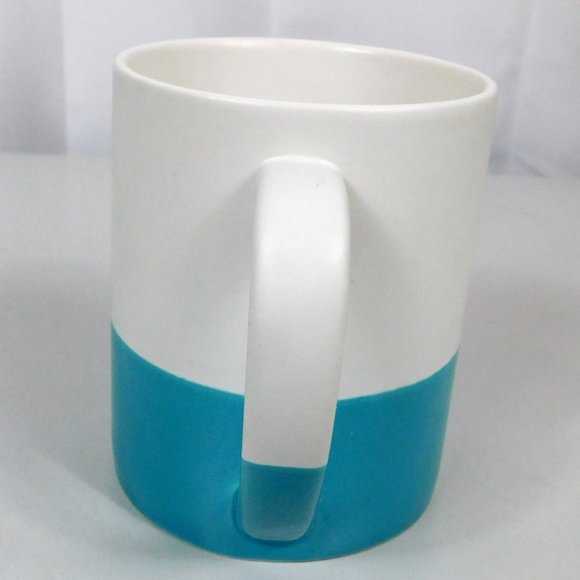 Starbucks Hand Dipped Siren Etched Coffee Mug 14 oz Blue White 2014 - Picture 3 of 8